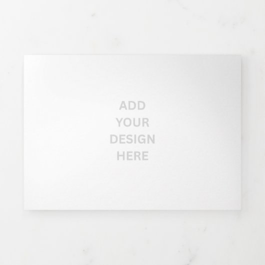 Maak je eigen 5" x 7" drievoudige brief vouw uitno drieluik uitnodiging (Cover)