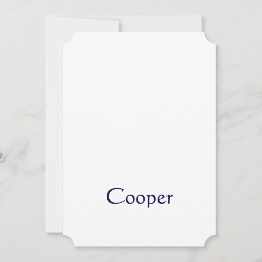 Maak je eigen 5" x 7" Ticket uitnodiging (Voorkant)