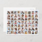 Maak Je Eigen 63 Foto Collage Briefkaart (Voorkant / Achterkant)