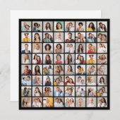 Maak Je Eigen 64 Foto Collage Kaart (Voorkant / Achterkant)
