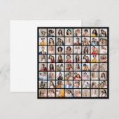 Maak Je Eigen 64 Foto Collage Notitiekaartje (Voorkant / Achterkant)