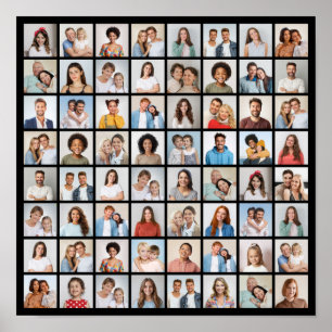 Maak Je Eigen 64 Foto Collage Poster