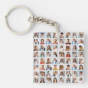 Maak Je Eigen 64 Foto Collage Sleutelhanger