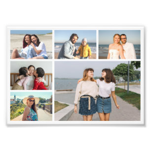 Maak Je Eigen 6 Foto Collage Foto Vergroting Afdruk