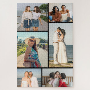 Maak Je Eigen 6 Foto Collage Legpuzzel