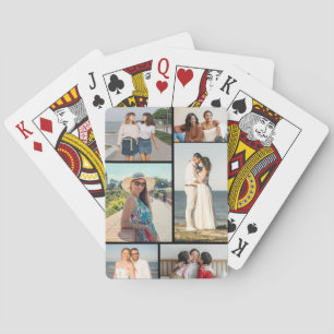 Maak Je Eigen 6 Foto Collage Pokerkaarten