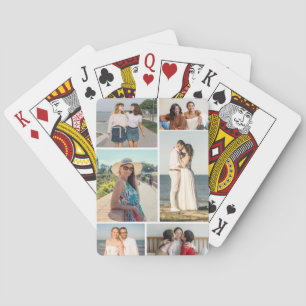 Maak Je Eigen 6 Foto Collage Pokerkaarten