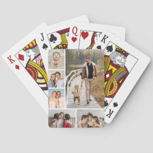 Maak je eigen 6 foto collage pokerkaarten