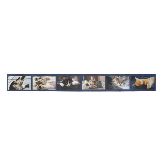 Maak je eigen 6 fotofilmstrip collage op blauw lint (Voorkant)