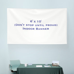 Maak je eigen 6' x 10' binnenbanner spandoek