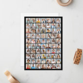 Maak Je Eigen 70 Foto Collage Notitiekaartje (Voorkant / Achterkant in situ)