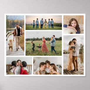 Maak Je Eigen 7 Foto Collage Poster