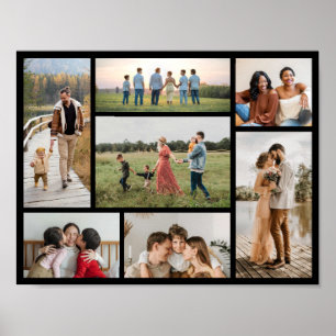 Maak Je Eigen 7 Foto Collage Poster