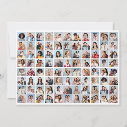 Maak Je Eigen 88 Foto Collage Kaart (Voorkant)
