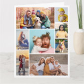 Maak Je Eigen 8 Foto Collage Kaart (Voorkant)