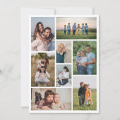 Maak Je Eigen 8 Foto Collage Notitiekaartje (Voorkant)