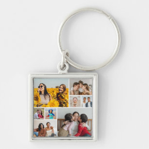 Maak Je Eigen 8 Foto Collage Sleutelhanger