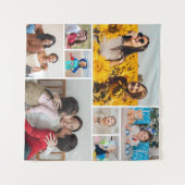 Maak Je Eigen 8 Foto Collage Wandkleed (Voorkant (horizontaal))