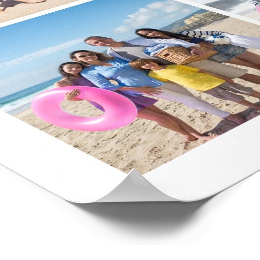 Maak je eigen 8 fotocollage gepersonaliseerd poster (Hoek)