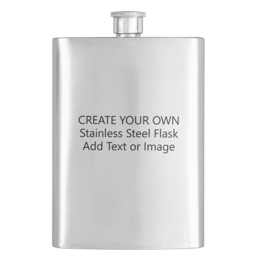 Maak Je Eigen 8oz RVS Trouw Flacon (Voorkant)