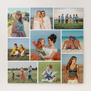 Maak je eigen 9 foto collage legpuzzel