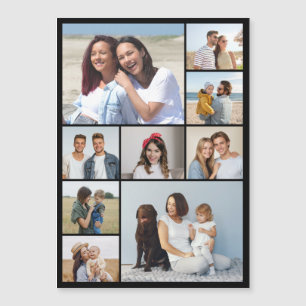 Maak Je Eigen 9 Foto Collage Magnetische Kaart
