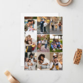 Maak je eigen 9 foto collage notitiekaartje (Voorkant / Achterkant in situ)