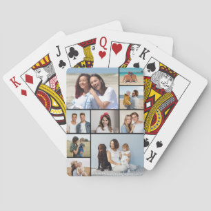 Maak Je Eigen 9 Foto Collage Pokerkaarten