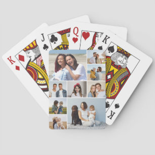 Maak Je Eigen 9 Foto Collage Pokerkaarten