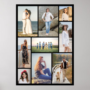 Maak Je Eigen 9 Foto Collage Poster