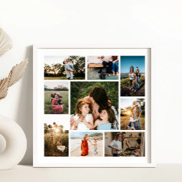Maak Je Eigen 9 Foto Collage Poster
