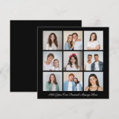 Maak Je Eigen 9 Foto Collage Voeg Je Groet Toe (Voorkant / Achterkant)