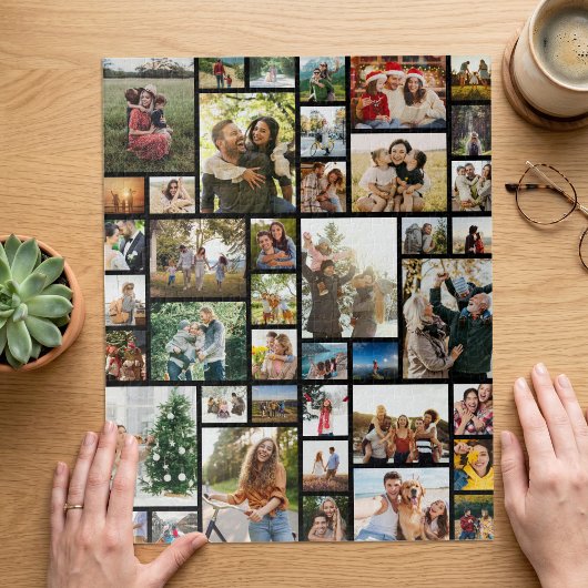 Maak Je Eigen Aangepaste 42 Foto Collage Legpuzzel