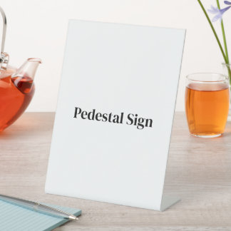 Maak je eigen aangepaste 6" x 8" reclamebord met voetstuk
