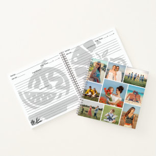Maak Je Eigen Aangepaste 9 Foto Collage Recept Notitieboek