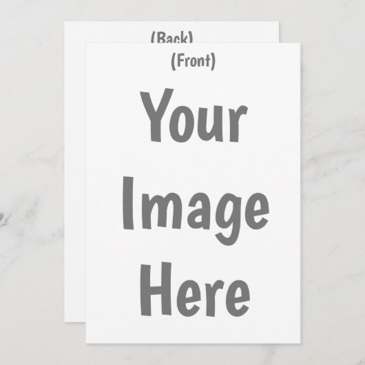 Maak je eigen aangepaste afbeelding 5"x7" Trouwfee Kaart (Voorkant / Achterkant)