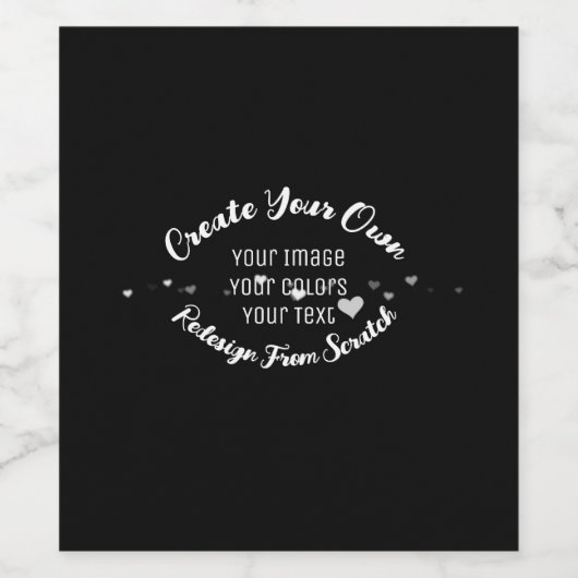 Maak Je Eigen Aangepaste Afbeelding Wijn Etiket (Enkel label)