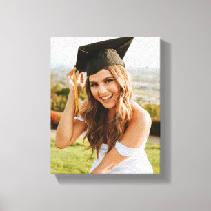Maak Je Eigen Aangepaste Afstudeerfoto Canvas Afdruk