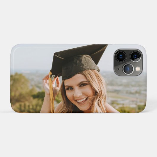Maak Je Eigen Aangepaste Afstudeerfoto Case-Mate iPhone Case (Achterkant (horizontaal))