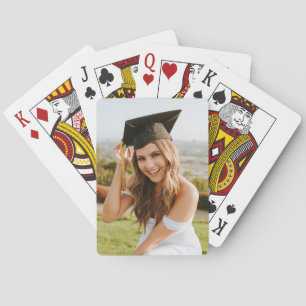 Maak Je Eigen Aangepaste Afstudeerfoto Pokerkaarten