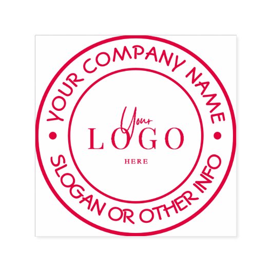 Maak je eigen aangepaste bedrijfslogo zelfinktkuss zelfinktende stempel (Design)