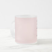 Maak je eigen aangepaste cadeau matglas koffiemok (Voorkant links)