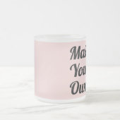 Maak je eigen aangepaste cadeau matglas koffiemok (Center)