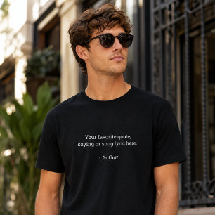 Maak Je Eigen Aangepaste Citaat T-shirt