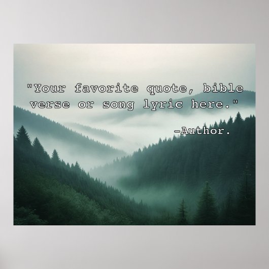 Maak je eigen aangepaste citaatposter tekst & afbe poster (Voorkant)