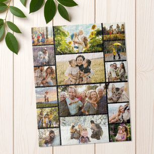Maak je eigen aangepaste collage van 16 foto's legpuzzel