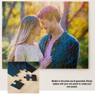 Maak Je Eigen Aangepaste Couples Fotopuzzel Legpuzzel
