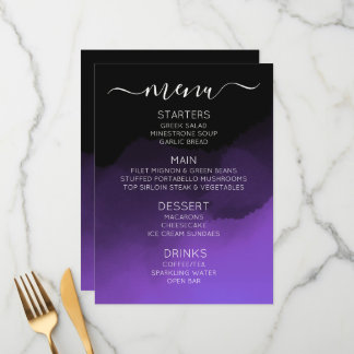 Maak je eigen aangepaste donkere kleurige ombré menu