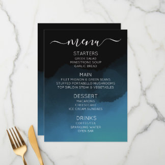 Maak Je Eigen Aangepaste Donkere Kleurrijke Ombré Menu