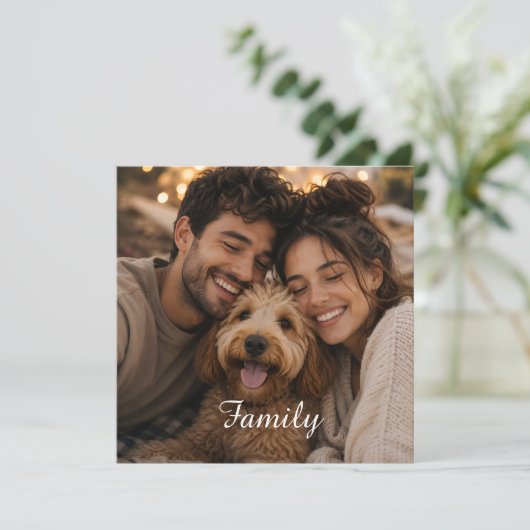 Maak je eigen aangepaste familie (Staand voorkant)